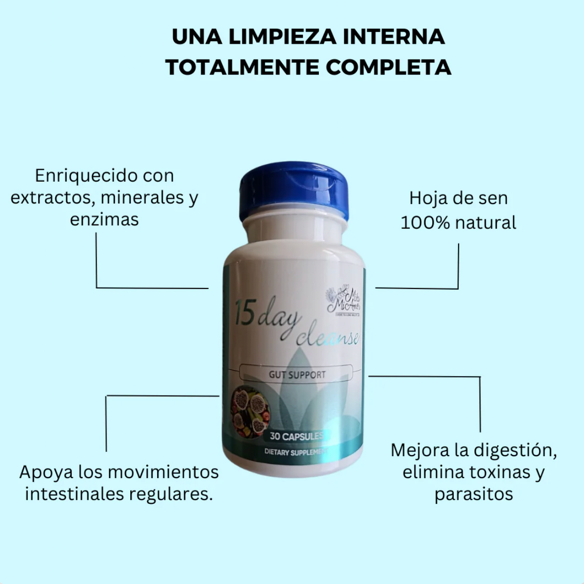 Suplemento Limpieza de 15 Días para Intestino y Colon ✅ EL PAGO DEBE SER ANTICIPADO SI NO DESEA ASI NO HAGA SU PEDIDO GRACIAS✅ ENVIO EN TODA VENEZUELA POR MRW 🇻🇪