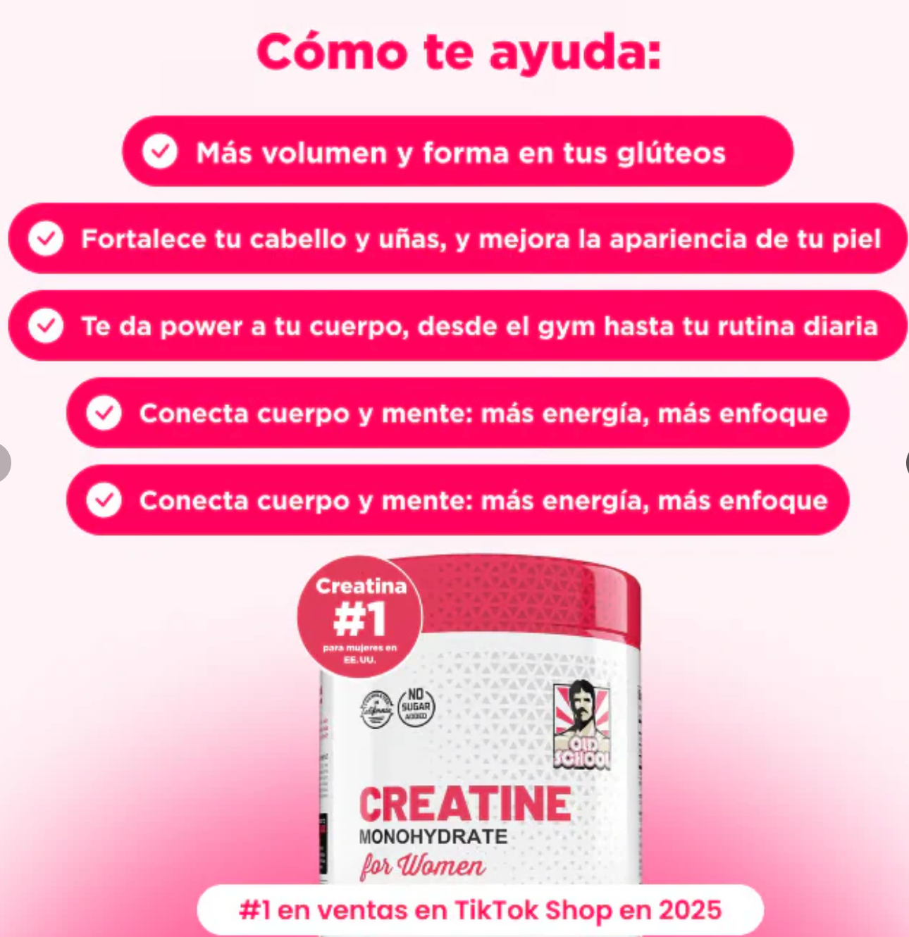 CREATINE WOMAN - GLUTEOS MAS GRANDES EN 30 DÍAS 🍑  OFERTA ESTE MES ✅