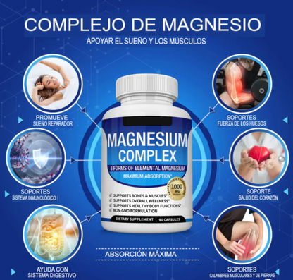 Complejo de magnesio 8 en 1 🇺🇸 Producto 100% Americano