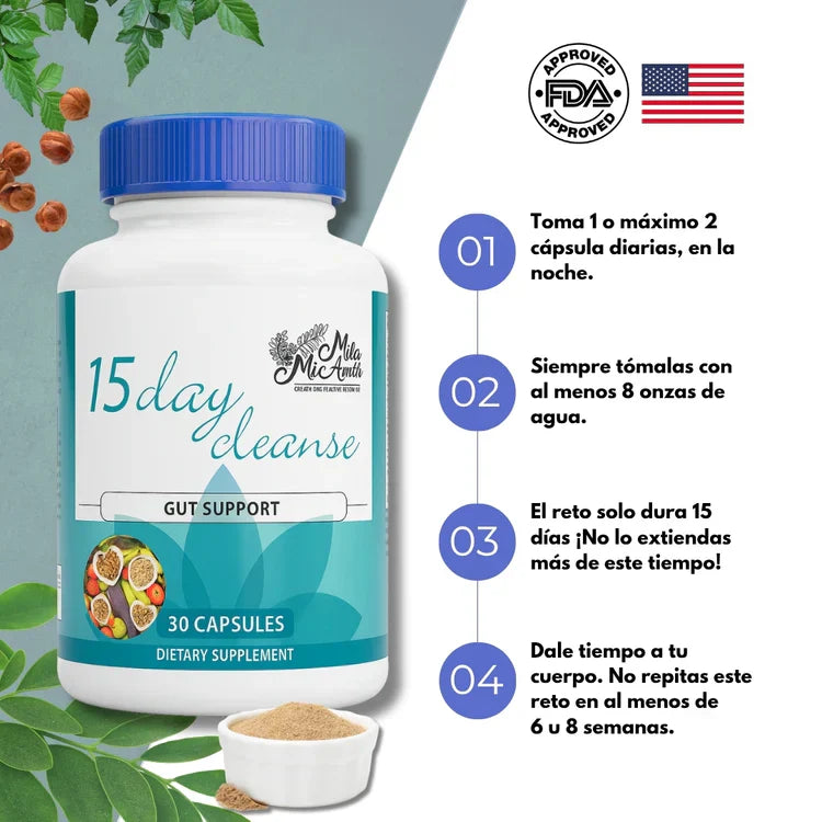 Suplemento Limpieza de 15 Días para Intestino y Colon  ✅ EL PAGO DEBE SER ANTICIPADO SI NO DESEA ASI NO HAGA SU PEDIDO GRACIAS✅ ENVIO EN TODA VENEZUELA POR MRW 🇻🇪